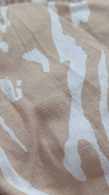 پیراهن ساحلی بلند دخترانه لینن طرحدار