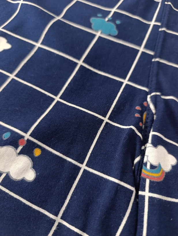 ست کراپ شورتک زنانه و دخترانه نخ پنبه تیشرت شلوارک ابری